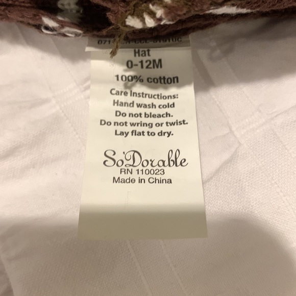 So’Dorable Infant Knit Football cap - Picture 3 of 3